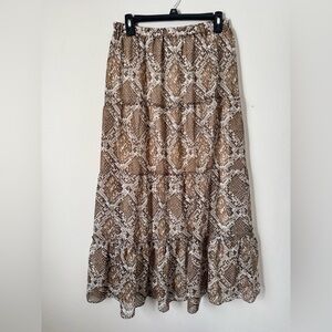 Candies Animal Print Maxi Skirt